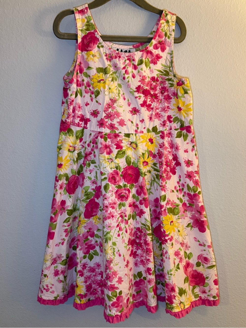 Zoey Girls Floral Sleeveless Dress - Size 7